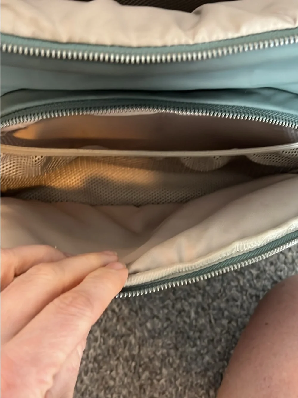 lululemon athletica diaperbad Olive Backpack with Front Pocket